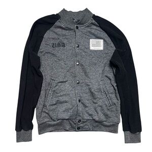 VTG Y2K Crooks And Castles USA Varsity Bomber Jacket Size Medium